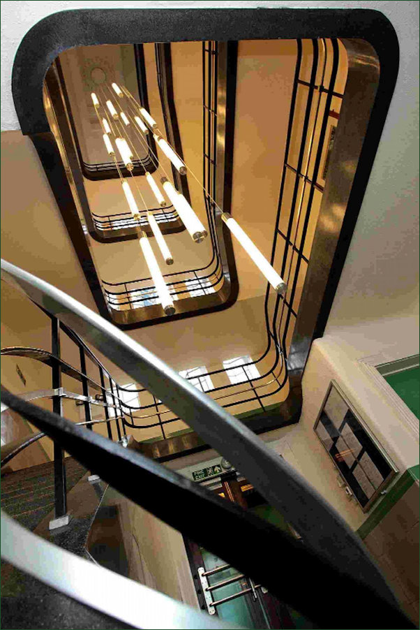 Interior stairwell of Bournemouth Echo